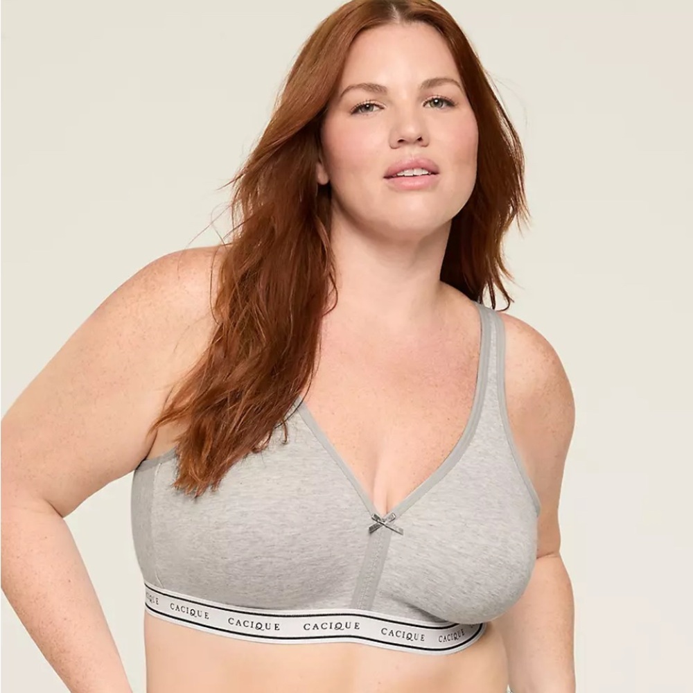 Cacique Light Gray Comfort Bra